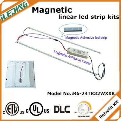Energy Saving Dimming LED Magnetic 5CCT 3P Selectable Quick installation Linear retrofit Kit