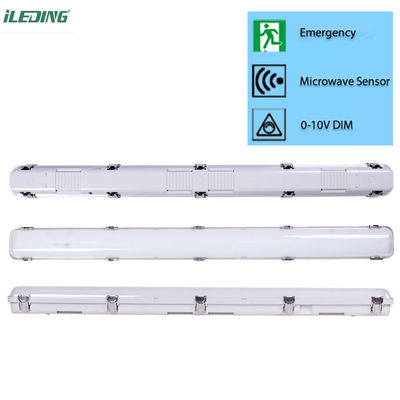 Industrial 60W 4FT LED Vapor Tight Garage Light Fixture IP67 Waterproof Driver 120-277V / 120-347V