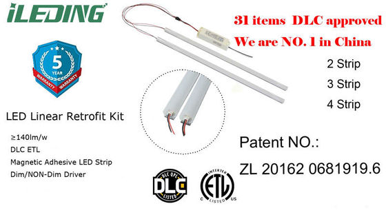 Quick Installation Linear retrofit Kit Energy Saving Dimming LED Magnetic Light with 5-
