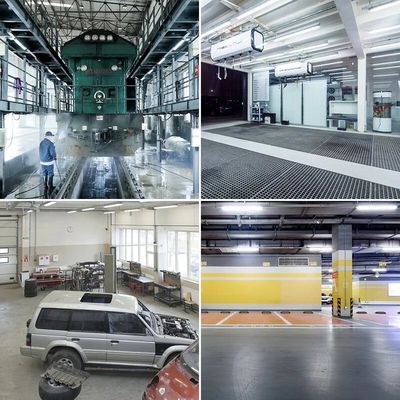 120V-277V / 120V-347V IP66 IK10 LED Vapor Tight Fixture for Commercial and Industrial