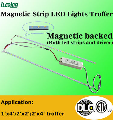 120-277V / 120-347V LED Troffer Retrofit 3CCT 3Power Selectable Magnetic Linear retrofit Kit