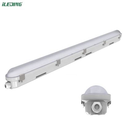 Surface Mount Tri-proof Light 5FT 24W Industrial LED Vapor Tight Fixture with CRI Ra 80