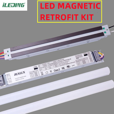 PC Material Led Linear Retrofit Kit Magnetic Mount Led Light 140Lm/W 2FT 25W 20W 15W
