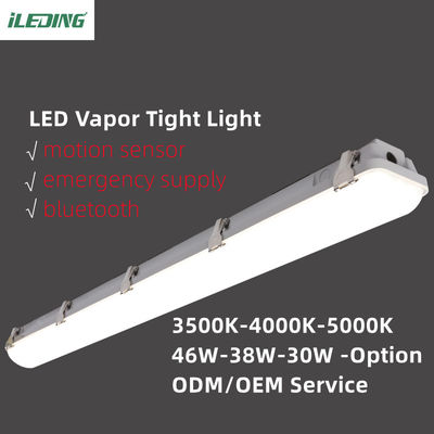 4FT Workshop LED Vapor Tight Garage Light Fixture Daylight Color Temperature and IP66 Waterproof Rating