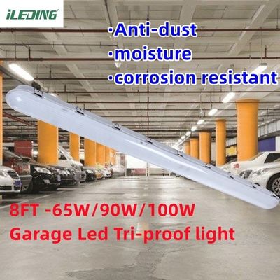 347V Option 2FT 4FT 8FT Linear LED Vapor Tight Tri Proof Light Fixture for Car Washing
