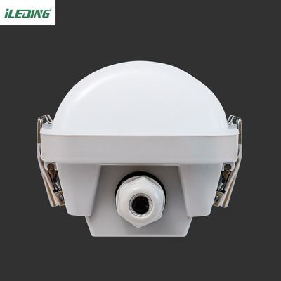 Grey Polycarbonate Closing Clips 4FT 46W LED Vapor Tight Light Fixture for Warehouse