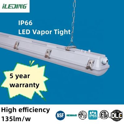 Transparent Polycarbonate Diffuser LED Vapor Tight Light Waterproof Car Washing Garage