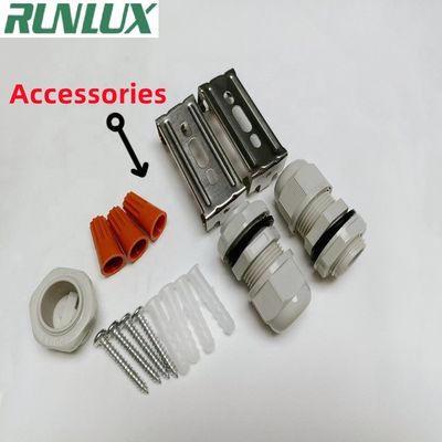 Transparent Polycarbonate Diffuser LED Vapor Tight Light Waterproof Car Washing Garage