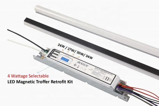 SMD LED Light Source 2ft 4ft 8ft 150Lm/W PC Lens Magnetic Led Linear retrofit Kit Light
