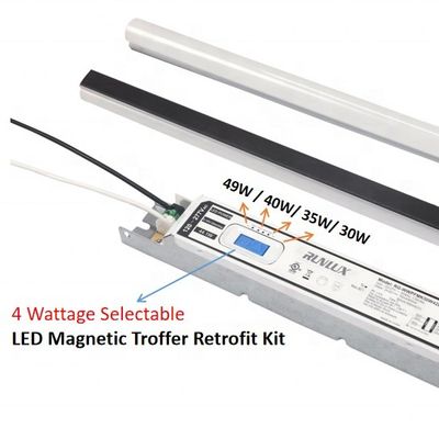 SMD LED Light Source 2ft 4ft 8ft 150Lm/W PC Lens Magnetic Led Linear retrofit Kit Light