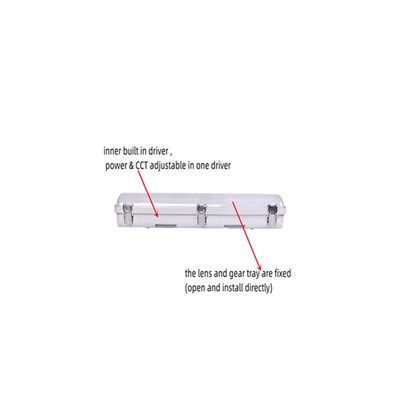 DLC IP66 35W 46W 4FT LED Vapor Tight Garage Light Fixture for Long-Lasting Lighting Solutions
