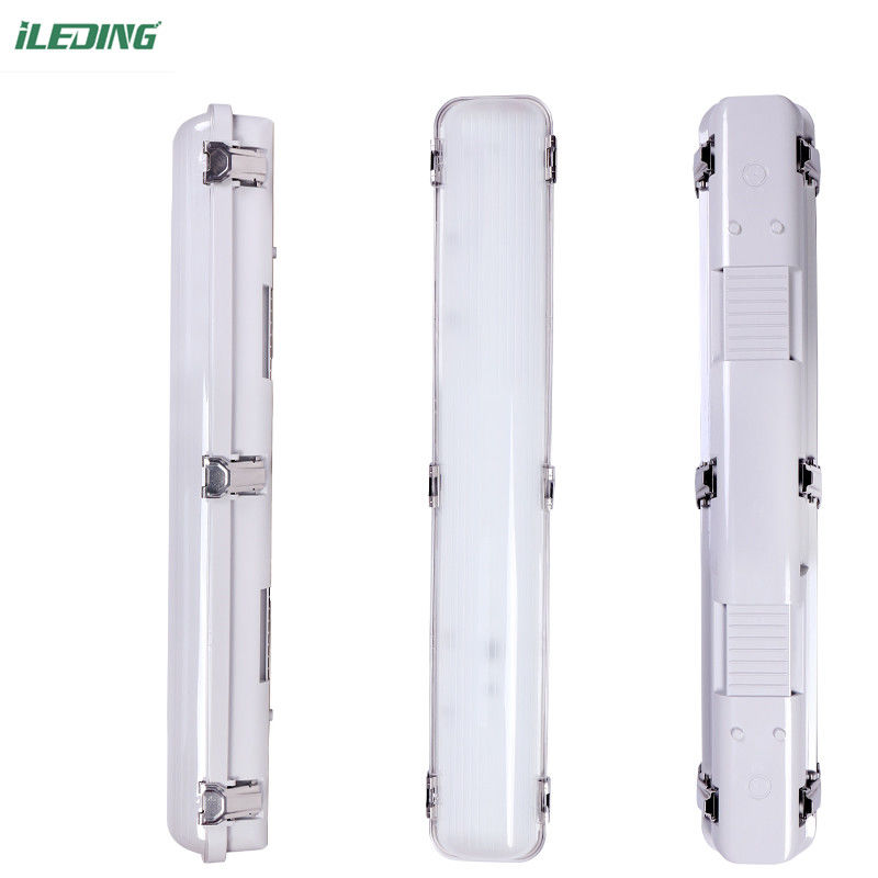 Industrial 60W 4FT LED Vapor Tight Garage Light Fixture IP67 Waterproof Driver 120-277V / 120-347V
