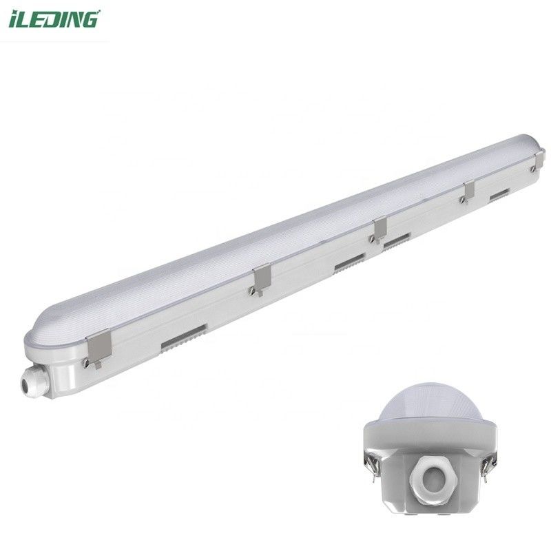 Surface Mount Tri-proof Light 5FT 24W Industrial LED Vapor Tight Fixture with CRI Ra 80