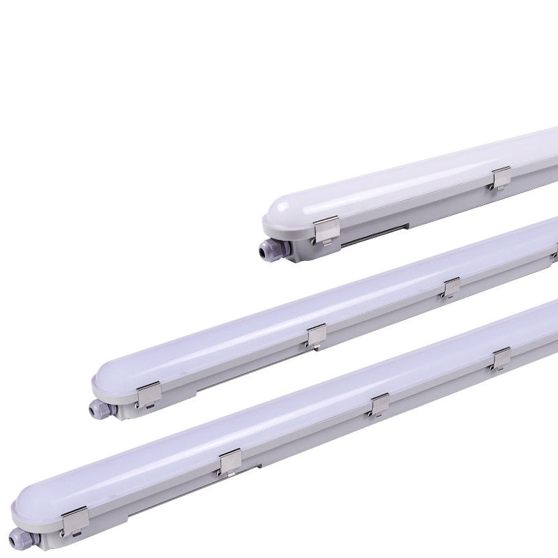 Commercial 5FT Parking LED Linear Tri proof Suspended IP66 Vapor Tight Light Fixture 2kg