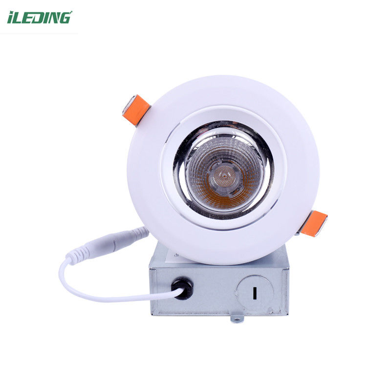 15W Round LED Downlights for Bathroom 5CCT Dimmable AC 110V ±10% 80lm/w Efficiency